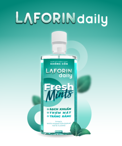Nước súc miệng Laforin Daily tái tạo men răng, ngừa viêm lợi, dùng hàng ngày 500ml